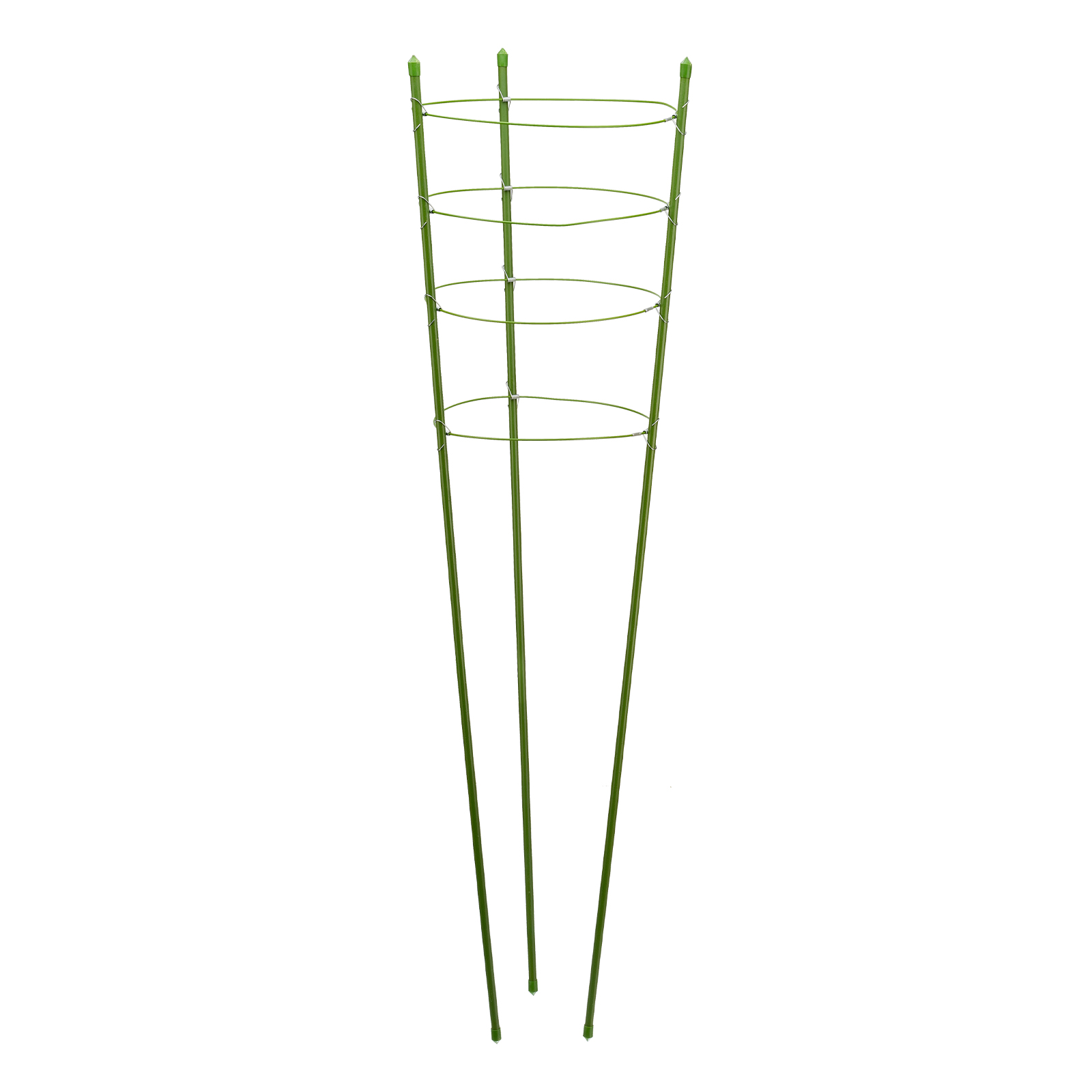 Поддержка для растений круглая H 120 см, металл в пластике, 4 кольца Palisad (644035)