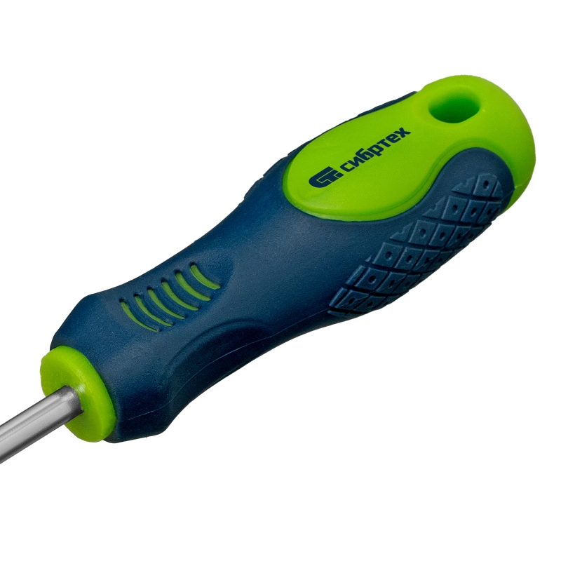 Отвертка, PH2 х 100 мм, CrV, двухкомпонентная рукоятка Сибртех (11845)