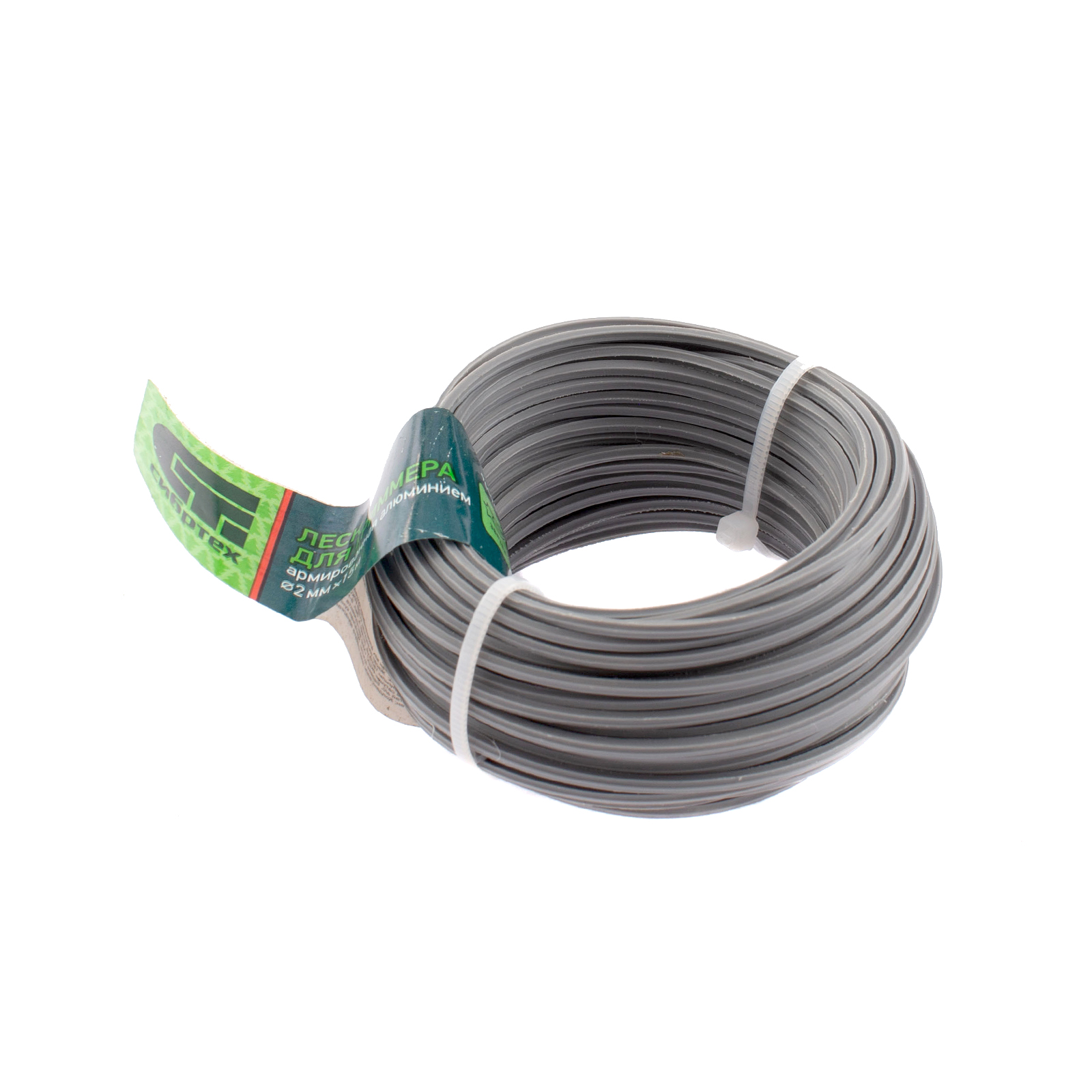 Леска для триммера звезда, армированная алюминием, 2.0 мм х 15 м, Сибртех (961965)