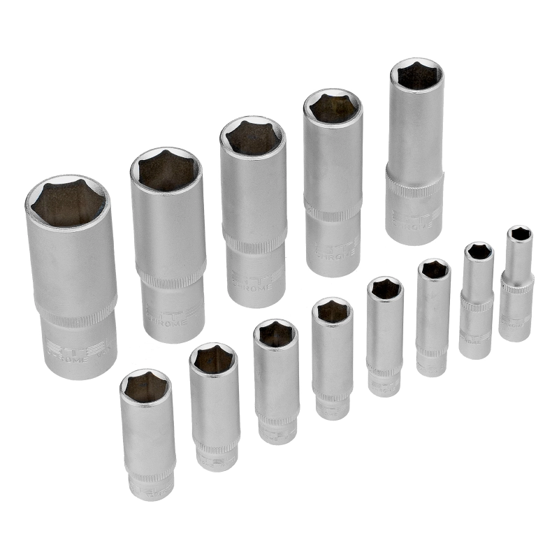 Набор инструментов, 1/2", 1/4", CrV, пластиковый кейс 69 предметов Stels (14108)