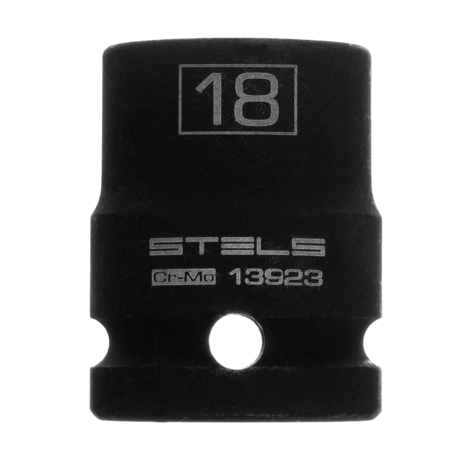 Головка ударная шестигранная, 18 мм, 1/2, CrMo Stels (13923)