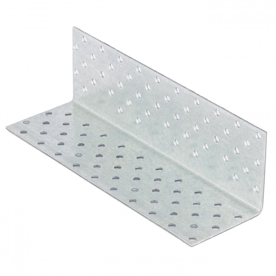 Крепежный уголок равносторонний  2 мм,   KUR 60 x 60 x 200 мм Сибртех (46591)