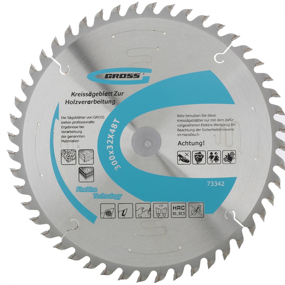 Пильный диск по дереву 300 x 32 x 48Т Gross (73342)