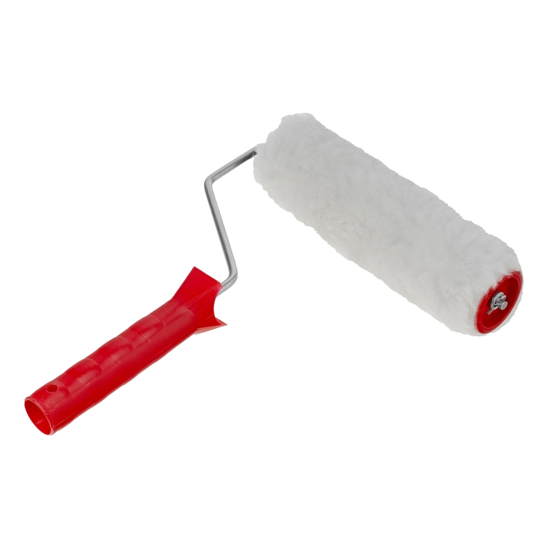 Валик "Искусственный мех", в сборе, 200 мм, D 48 мм, D ручки 6 мм, крепление шплинтом Сибртех (80153)