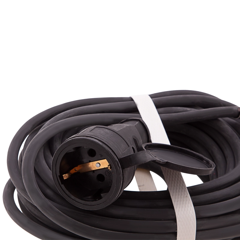 Удлинитель силовой 10 м, 16 А, тип УХз16, КГ 3 x 1.5 мм, 1 розетка, Сибртех (95890)