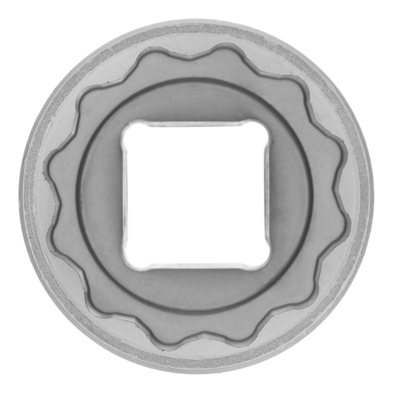 Головка торцевая, 24 мм, двенадцатигранная, CrV, под квадрат 1/2, хромированная Matrix (13693)