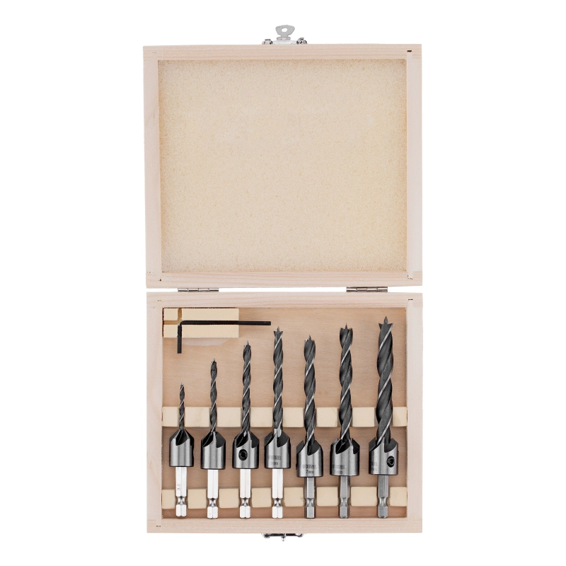 Набор сверл зенкеров по дереву, 3-10 мм, 7 шт Denzel (704272)