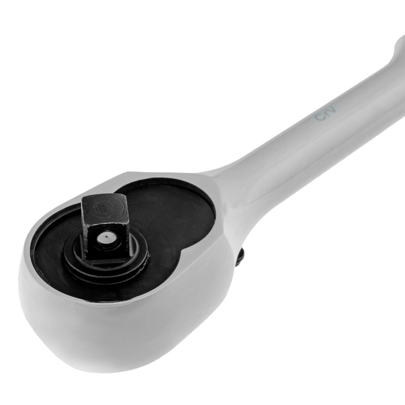 Ключ-трещотка 1/4", CrV, 120 зубьев, цельнометаллический, хром Gross (14050)