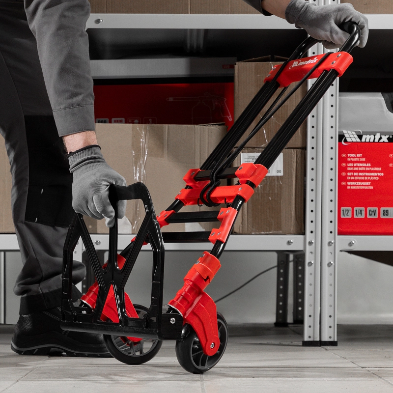 Тележка хозяйственная, складная, 2 колесная, грузоподъемность 80 кг Matrix (98207)