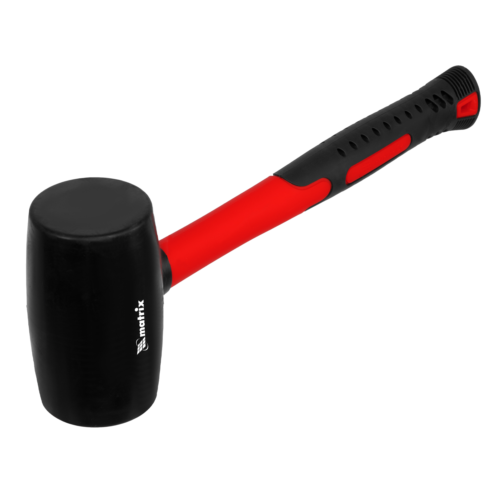 Киянка резиновая, 680 г, черная резина, фибергласовая рукоятка Matrix (11193)