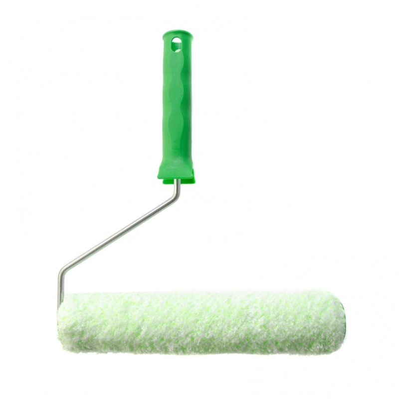 Валик "Работы с древесиной", 250 мм, ворс 12 мм, D - 36 мм, D ручки - 6 мм, микроволокно Сибртех (80252)