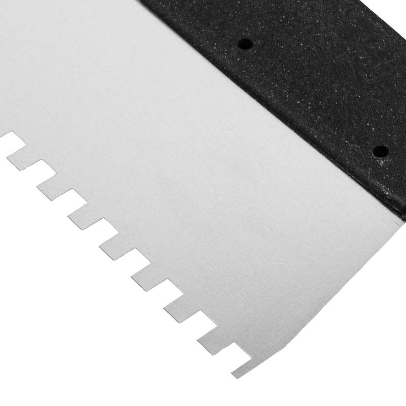 Шпатель из нержавеющей стали, 250 мм, зуб 6 х 6 мм, пластмассовая ручка Sparta (85139)