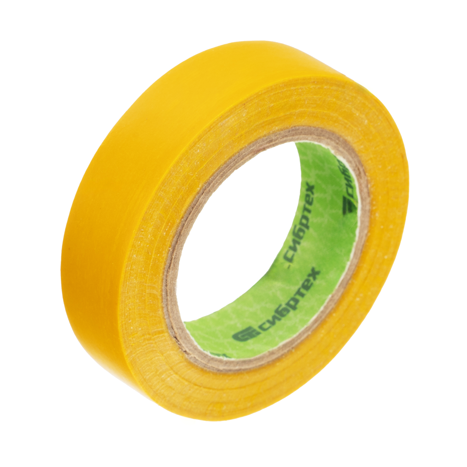 Изолента ПВХ, 15 мм х 10 м, желтая Сибртех (88790)