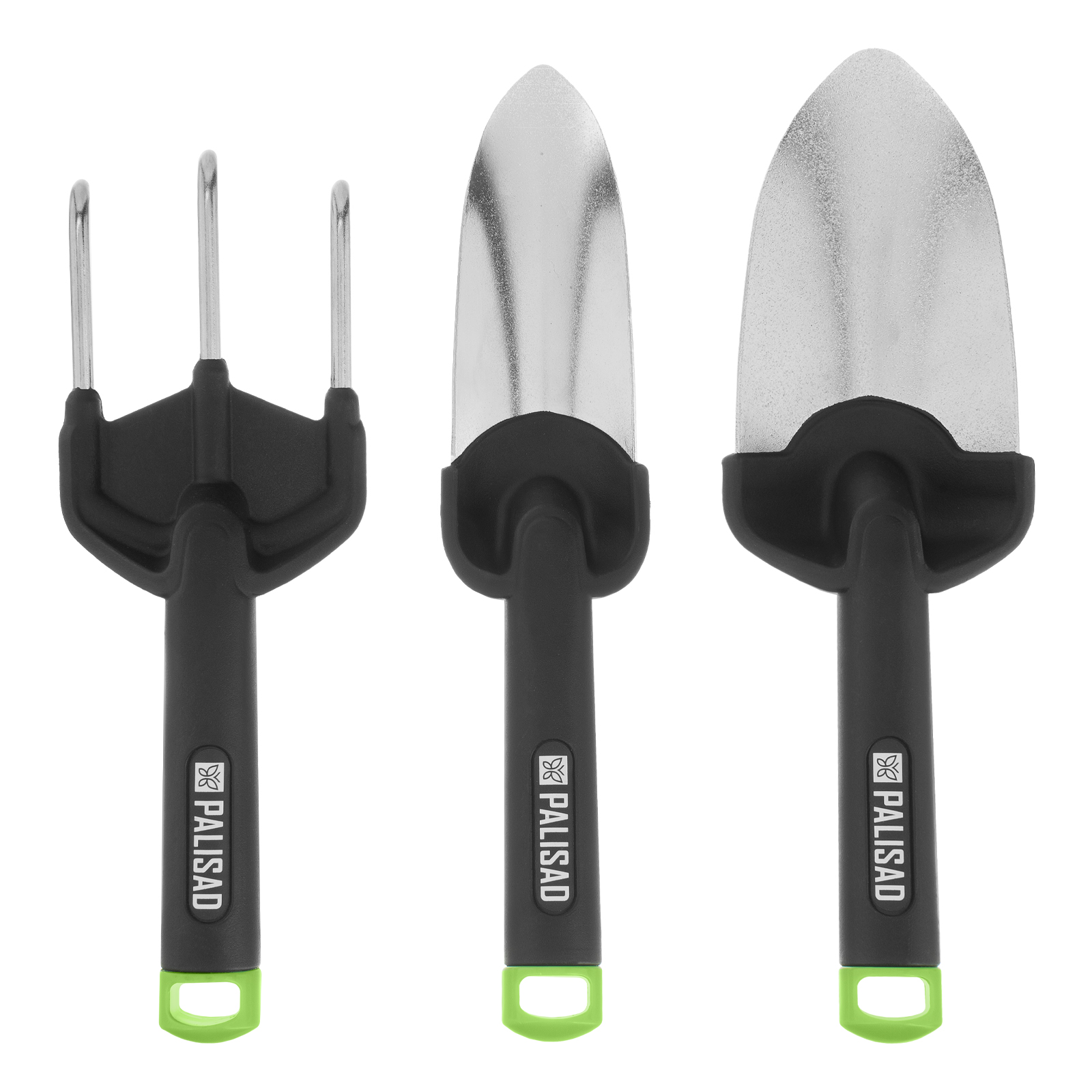 Набор садового инструмента, стальной, полипропиленовые рукоятки, 3 предмета, BASE Palisad (62069)
