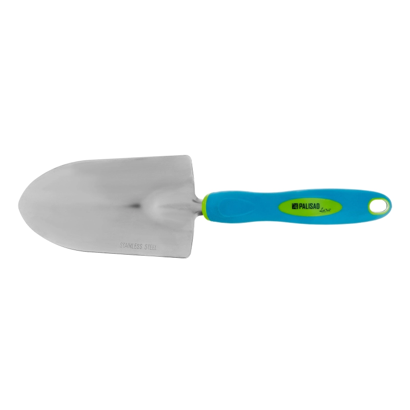 Совок посадочный широкий, 90 х 320 мм, нержавеющая сталь, двухкомпонентная рукоятка, Premium Plus, Palisad (62051)