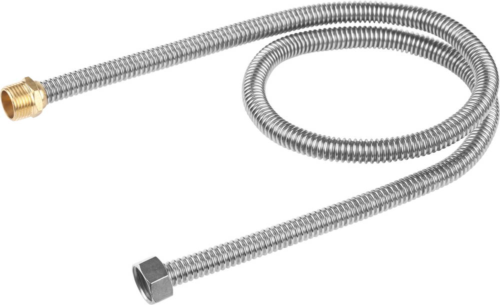ЗУБР 1/2″, 1 м, гайка-штуцер, сильфонная подводка для воды (51011-G/S-100)
