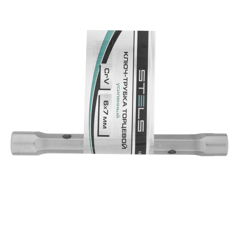 Ключ трубчатый торцевой усиленный, 6х7 мм, CrV Stels (13766)