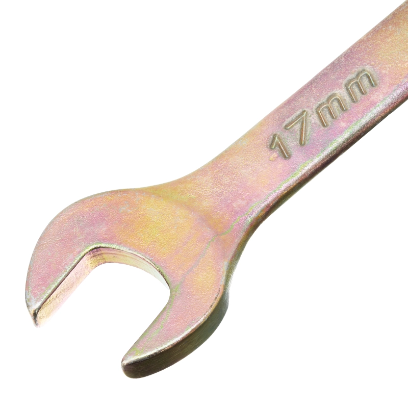 Ключ комбинированный, 17 мм, желтый цинк Сибртех (14982)