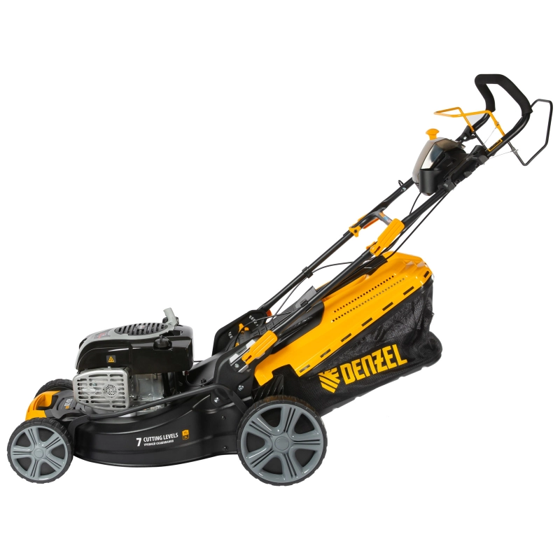Газонокосилка бензиновая GLD-520SP-BS, 163 см3, Briggs Stratton, ширина 52 см, привод, 60 л Denzel (58807)