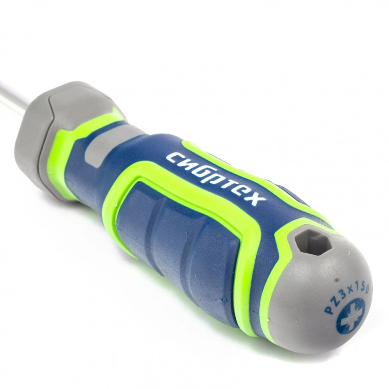 Отвертка PZ3 x 150 мм, CrV, четырехкомпонентная рукоятка Сибртех (12283)