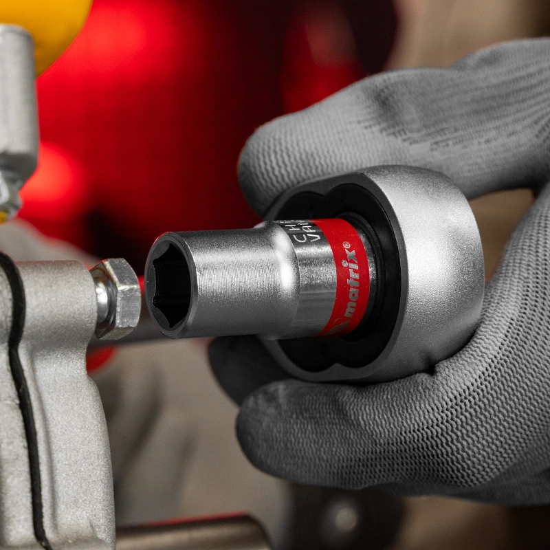 Головка торцевая, 13 мм, шестигранная, CrV, под квадрат 1/2, хромированная Matrix (13113)