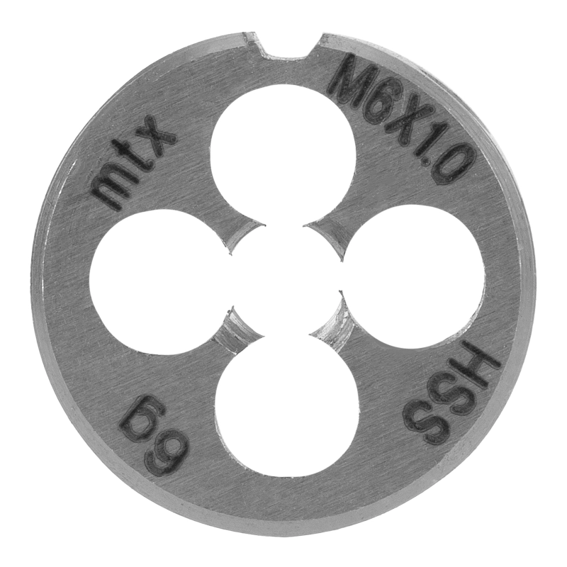 Плашка М6 х 1 мм, Р6М5 MTX (770759)