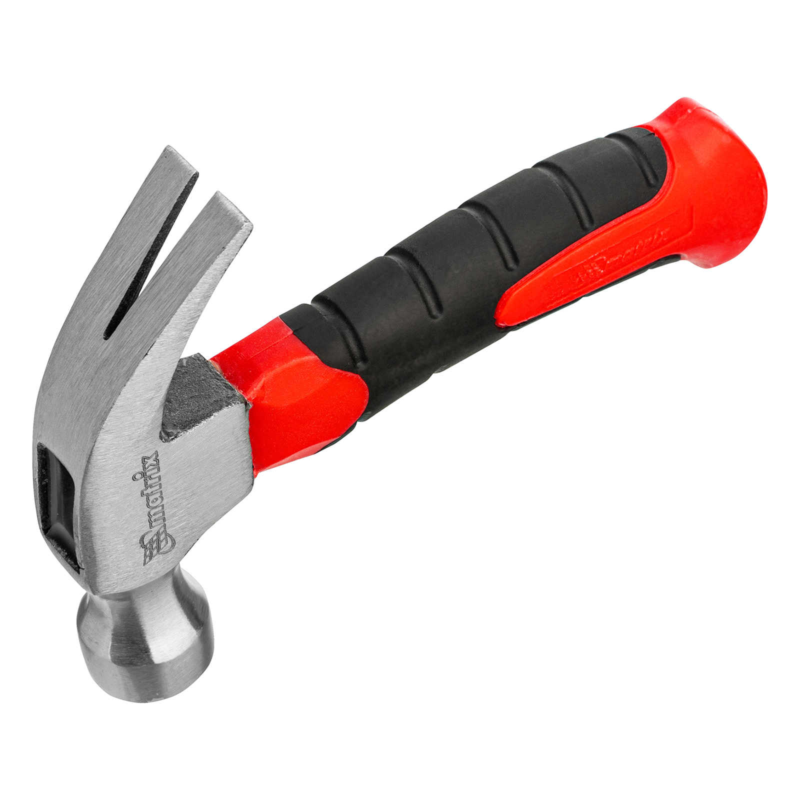 Молоток-гвоздодер мини, фибергласовая двухкомпонентная рукоятка, 250 г Matrix (10444)