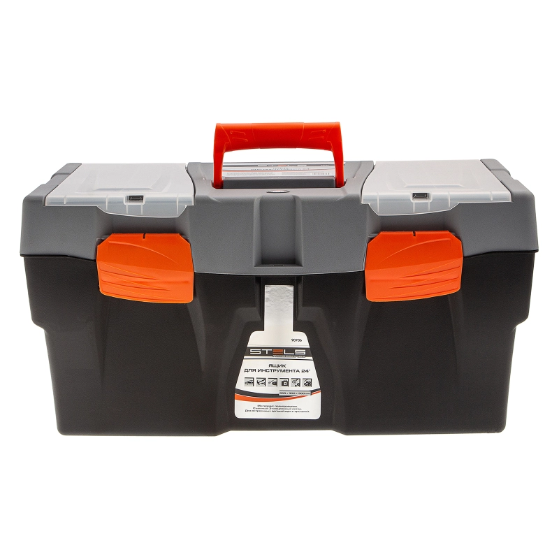 Ящик для инструмента 23", 590х300х300 мм, пластик Россия// Stels (90706)