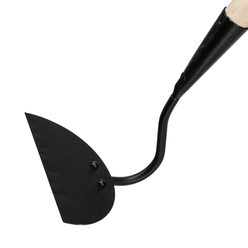 Мотыга стальная, 161х91х1185 мм, закаленная, деревянный лакированный черенок, LUXE Palisad (623258)