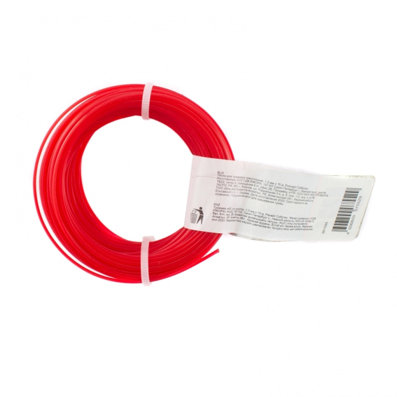 Леска для триммера треугольная, 1.3 мм х 15 м, Сибртех (961595)