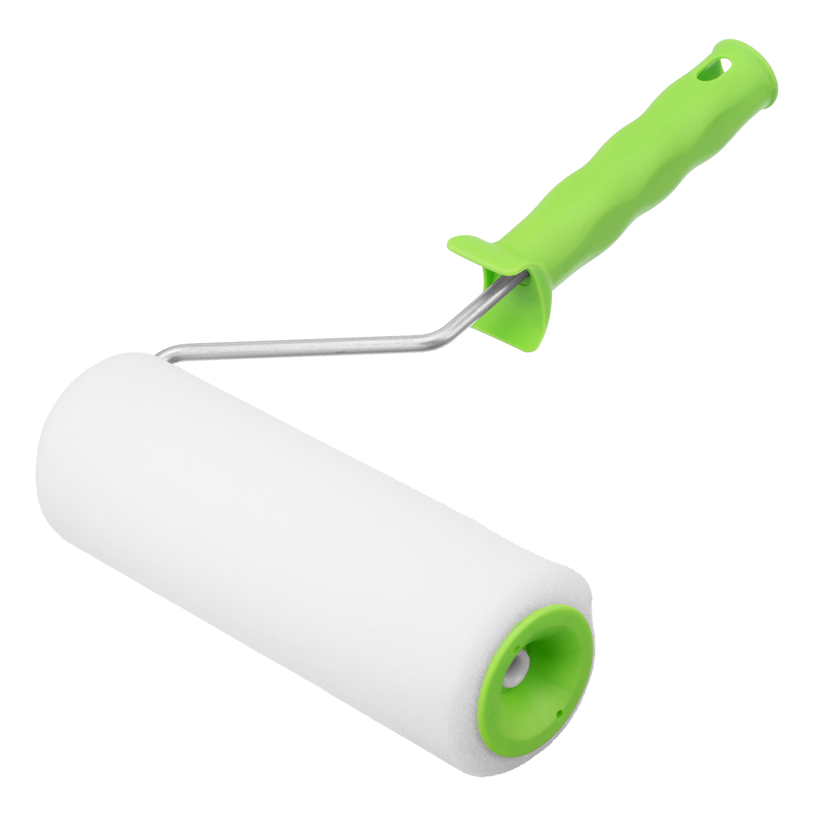 Валик "Поролон" с ручкой, 200 мм, D 48 мм, D ручки 6 мм Сибртех (80103)