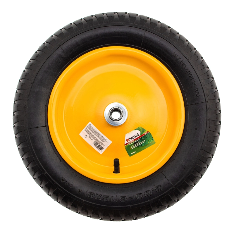 Колесо пневматическое, 3.00-8, D 360 мм, внутренний подшипник D 16 мм, длина оси 92 мм Palisad (68940)