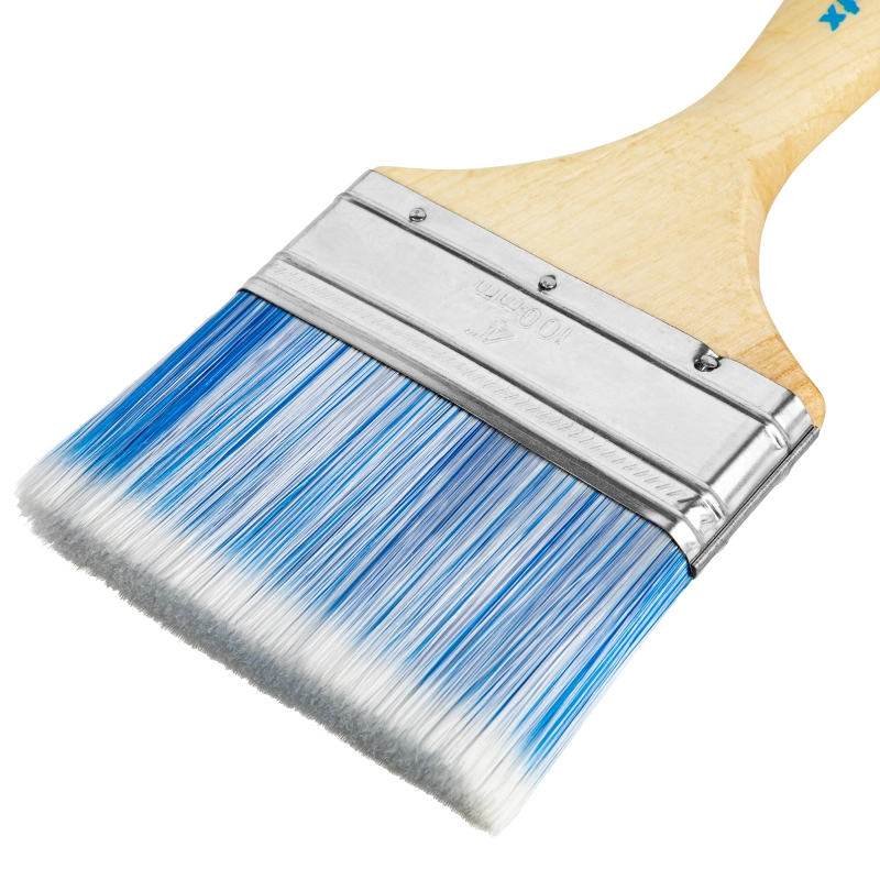 Кисть плоская "Евро" 4", искусственная щетина, деревянная ручка MTX (83074)