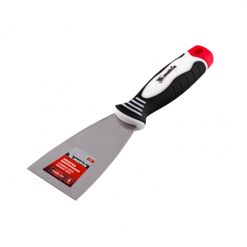 Шпательная лопатка из нержавеющей стали, 60 мм, трехкомпонентная ручка Matrix (85533)