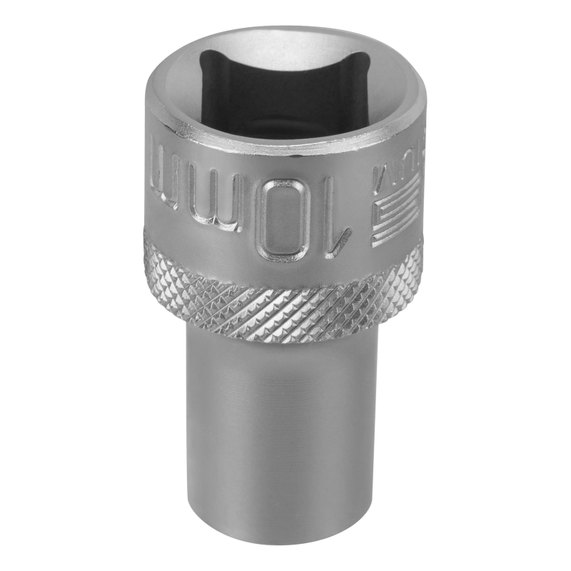 Головка торцевая, 10 мм, шестигранная, CrV, под квадрат 1/2 Stels (13821)