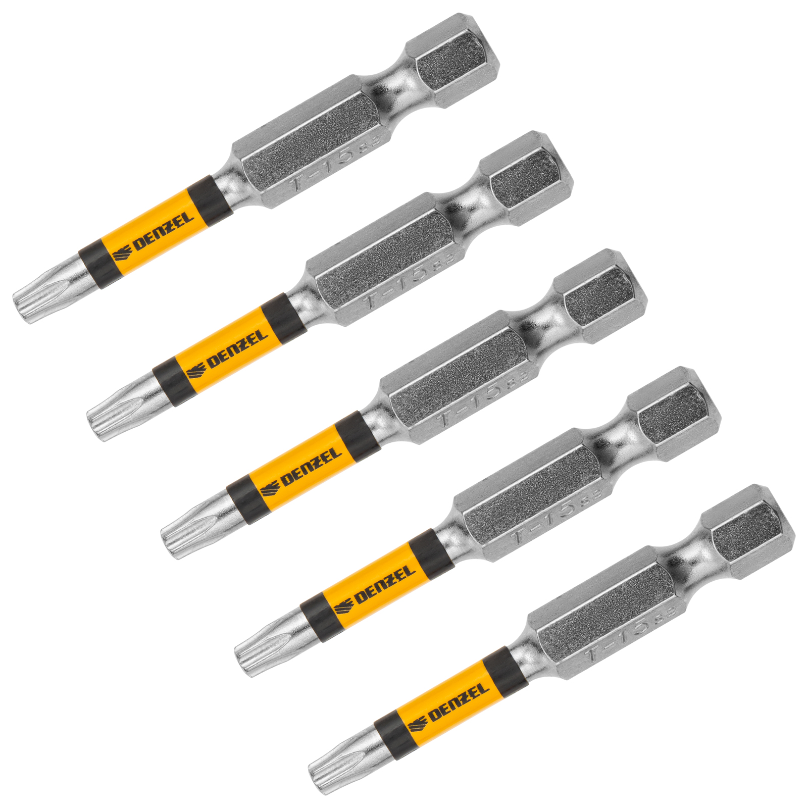 Бита T15x50, 5 шт. Denzel (7711319)