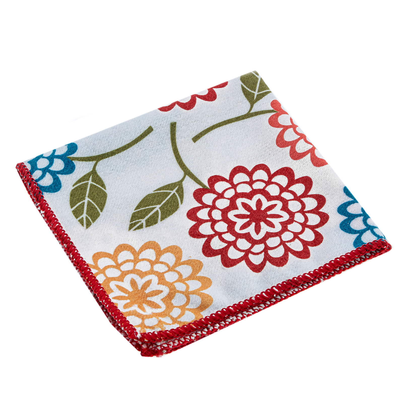 Салфетка из микрофибры универсальная, 300 х 300 мм, с цветами, Home Palisad (923435)