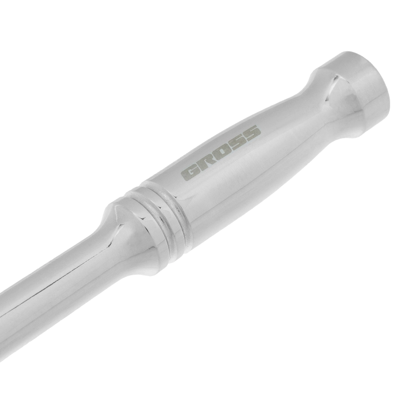 Ключ-трещотка 1/4", CrV, 120 зубьев, цельнометаллический, хром Gross (14050)