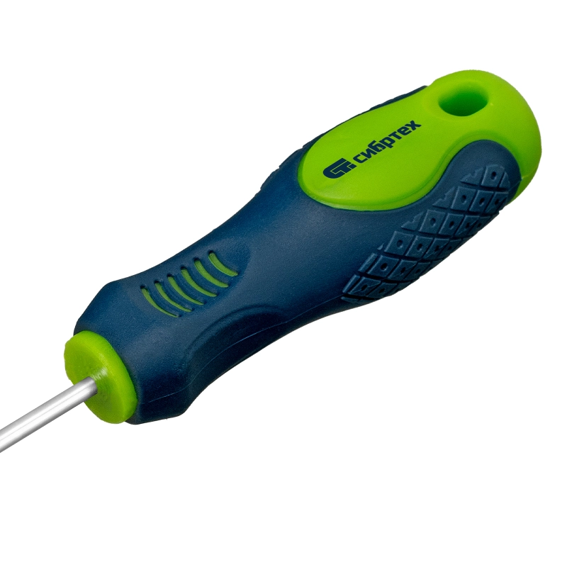 Отвертка, PH0 х 100 мм, CrV, двухкомпонентная рукоятка Сибртех (11837)