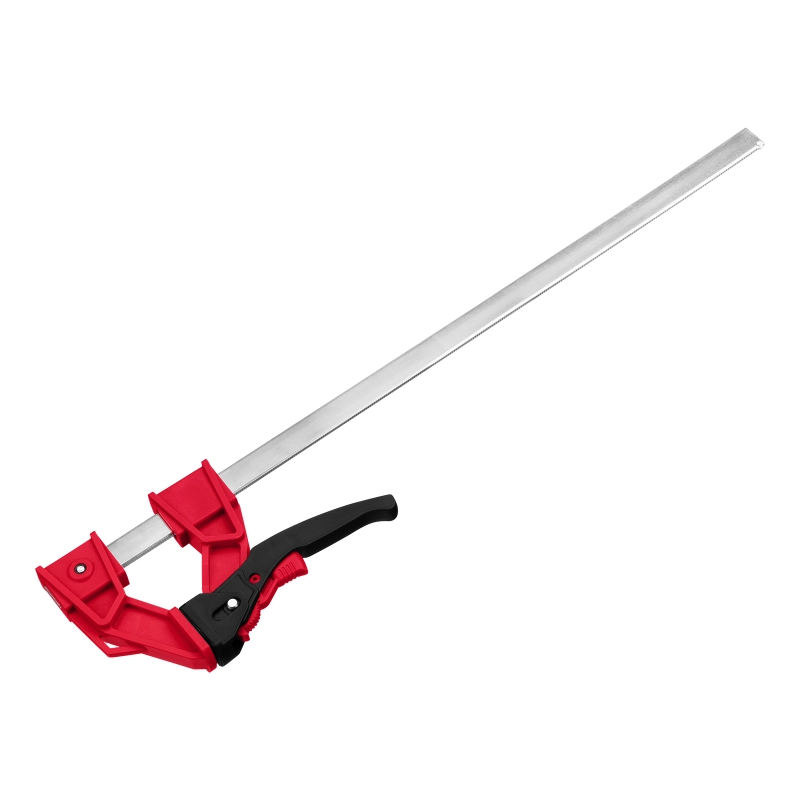 Струбцина реечная быстрозажимная, усиленная, пластиковый корпус рычажно-храповой механизм, 500 х 100 х 661 мм, штанга 5 х 22 мм Matrix (20729)