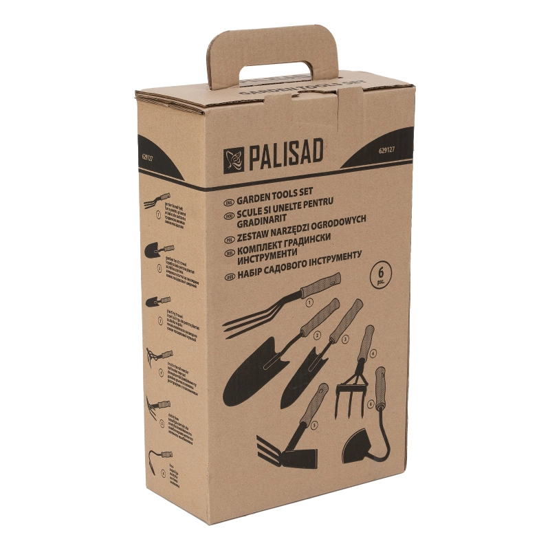 Набор садового инструмента, пластиковые рукоятки, 6 предметов Palisad (629127)