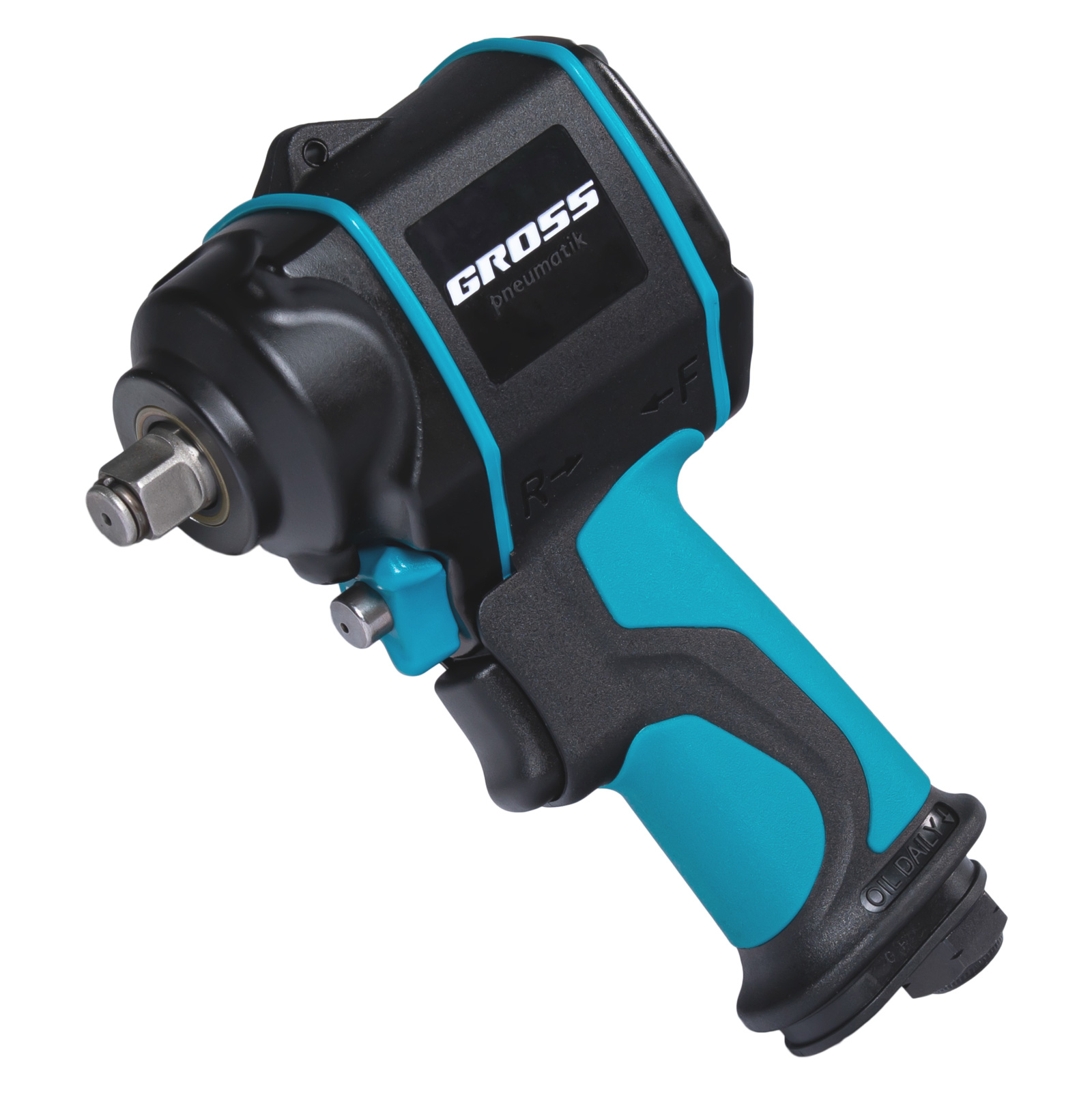 Гайковерт пневматический ударный G985, 1/2, Twin Hammer, 610 Нм, 9000 об/мин, композитный Gross (57440)