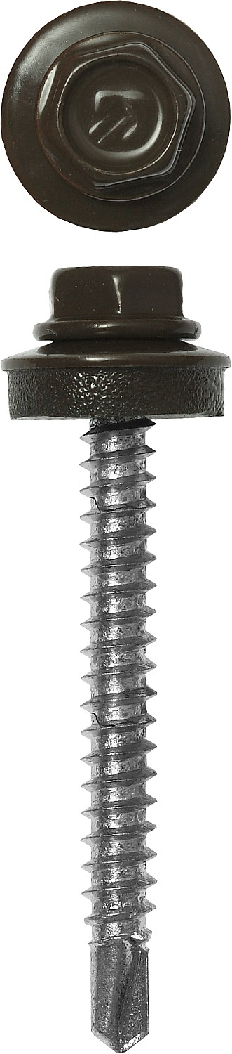 ЗУБР СКД 8028, 50 х 4.8 мм, зем.-коричн., 250 шт, кровельный саморез (4-300315-48-050-8028)