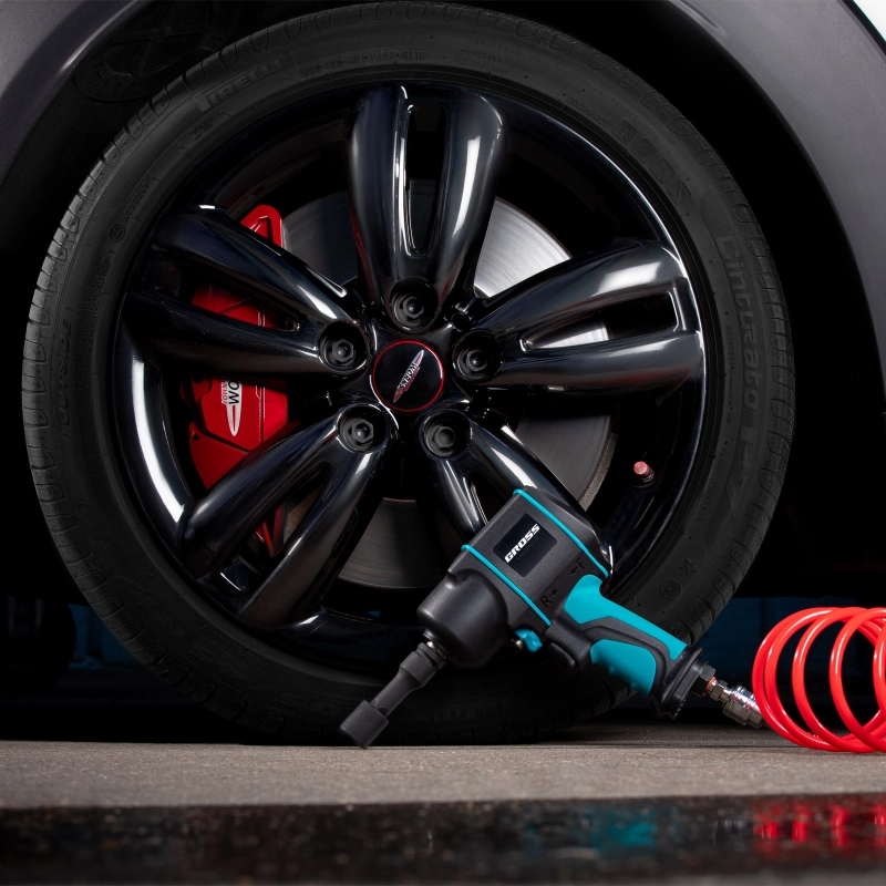 Гайковерт пневматический ударный G1285, 1/2, Twin Hammer, 1220Нм, 6500 об/мин, композитный Gross (57442)