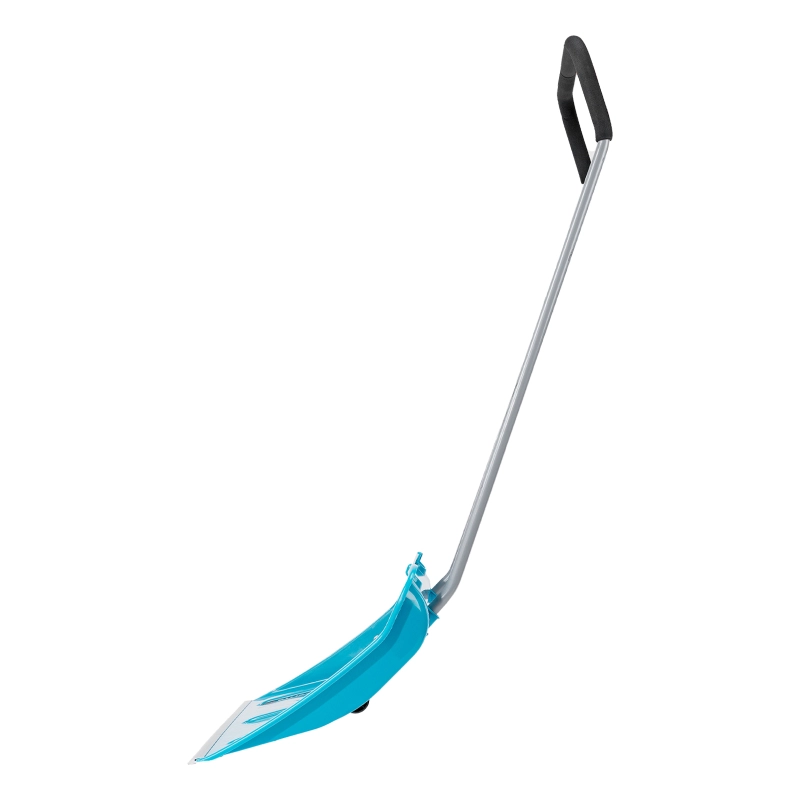 Скрепер для уборки снега, полипропилен, колеса, 750х445х1275 мм, рукоятка с ПВХ, LUXE Palisad (61800)