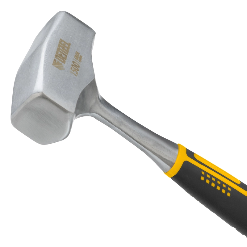 Кувалда 1,5 кг, цельнометаллическая, двухкомпонентная рукоятка Denzel (11012)