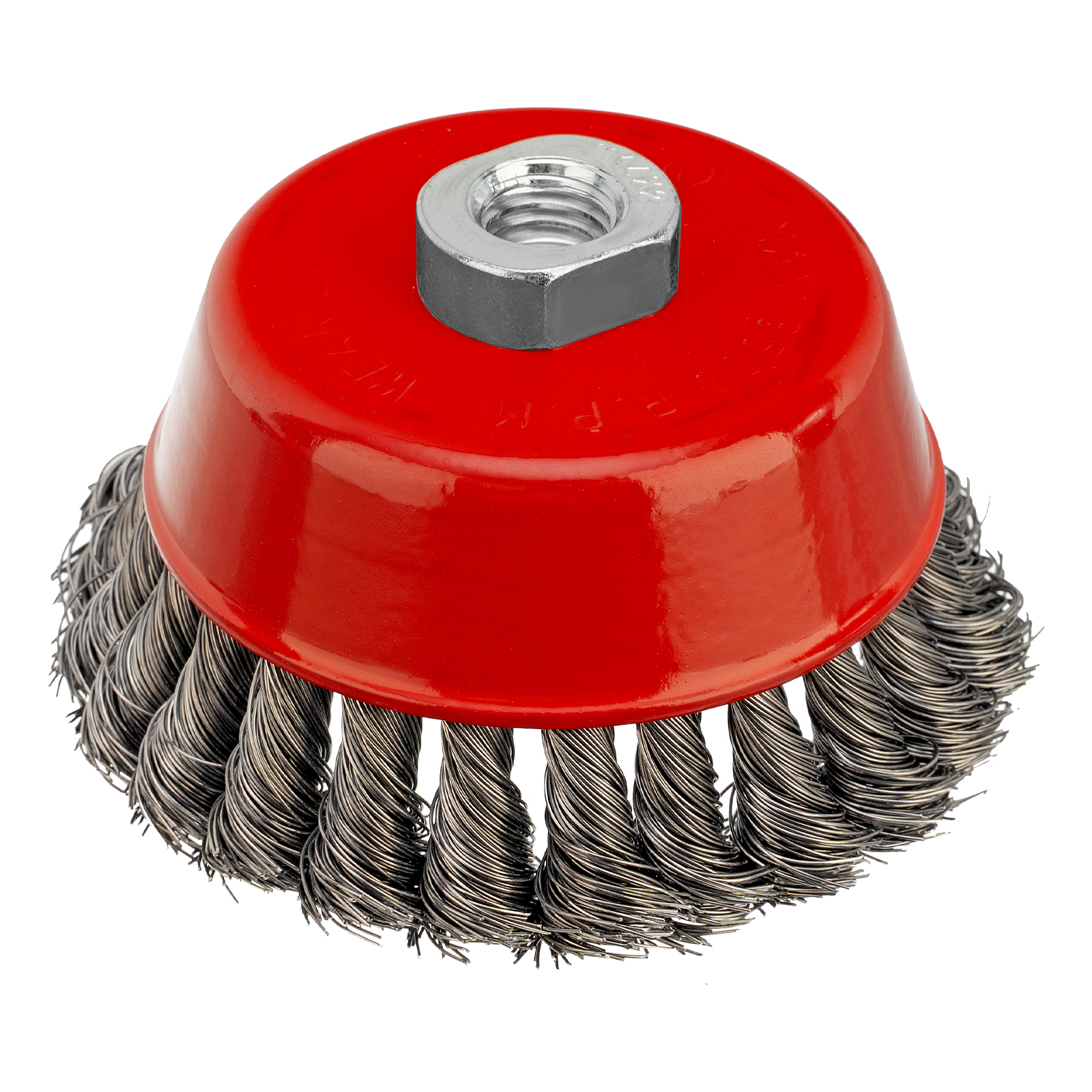 Щетка для УШМ, 100 мм, М14, "чашка", крученая проволока 0.35 мм Matrix (74615)