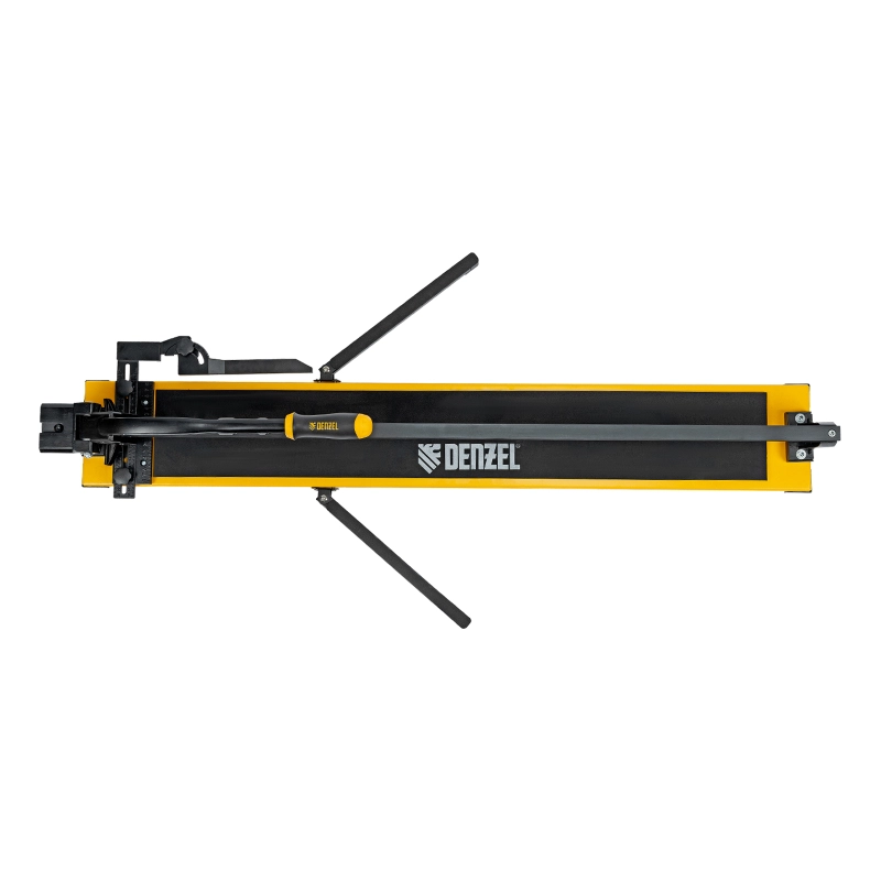 Плиткорез рельсовый 1000х16мм, каретка на подш., стальная станина, усил. рукоятка-пенал Denzel (877018)