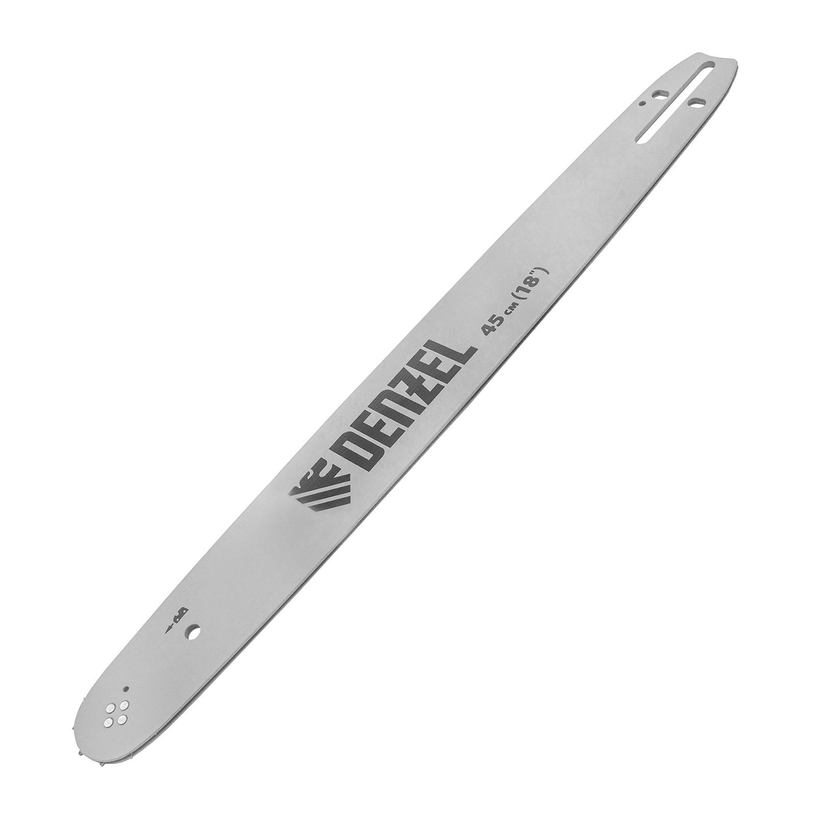 Шина для бензопилы DGS-5218, длина 45 см (18"), шаг 0.325", паз 1.5 мм, 72 звена Denzel (59802)