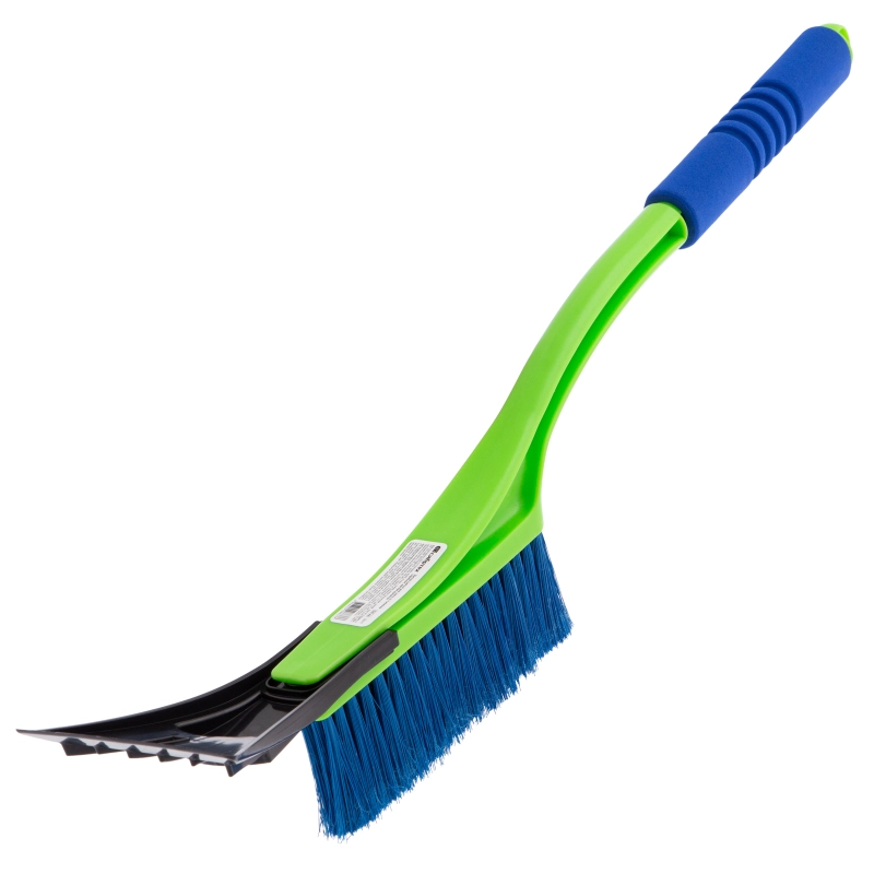 Щетка-сметка для снега со съемным скребком, мягкая рукоятка, 540 мм Сибртех (55317)